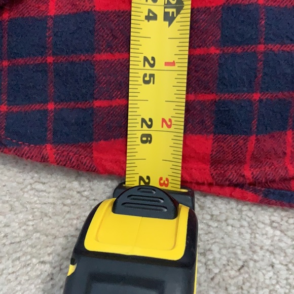 HOLLISTER, Flannel Long Sleeved Top, Red/Black, EXTRA LARGE - Picture 9 of 13